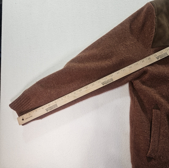 Duluth Trading Shetland Wool Sweater Jacket Men’s Large - Picture 6 of 8